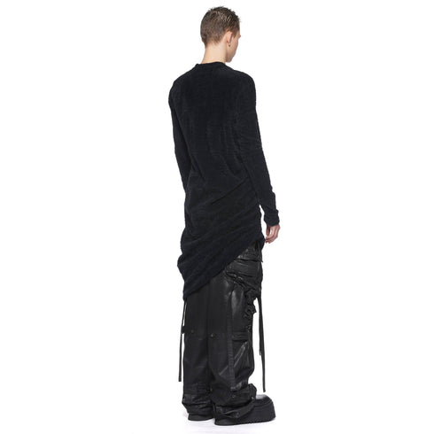 JULIUS 917KNM7 Black / Shirring Knit Top